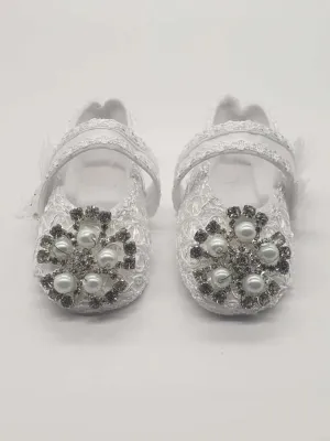045 - Baptism Shoes - White