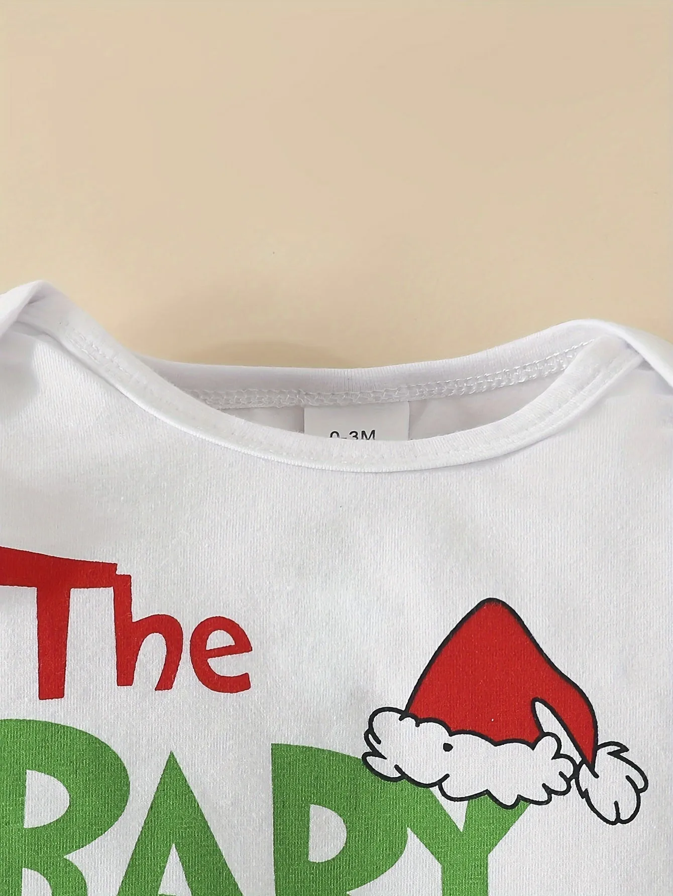 2pcs Baby's THE BABY WHO STOLE CHRISTMAS Print Bodysuit   Hairband   Bow Decor Bell-bottom Pants, Toddler & Infant Girl's Clothing Set, Outdoor Cloth