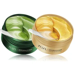 60pcs Avocado Golden Collagen Eye Masks