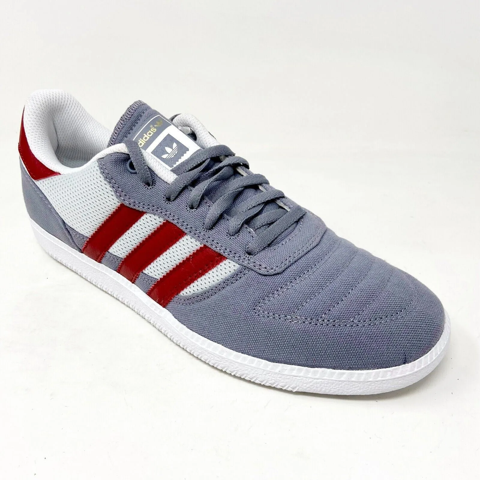 Adidas Originals Copa Skate Gray Red Mens Retro Casual Sneakers C76946
