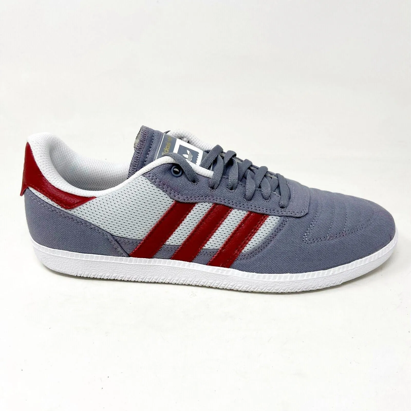 Adidas Originals Copa Skate Gray Red Mens Retro Casual Sneakers C76946