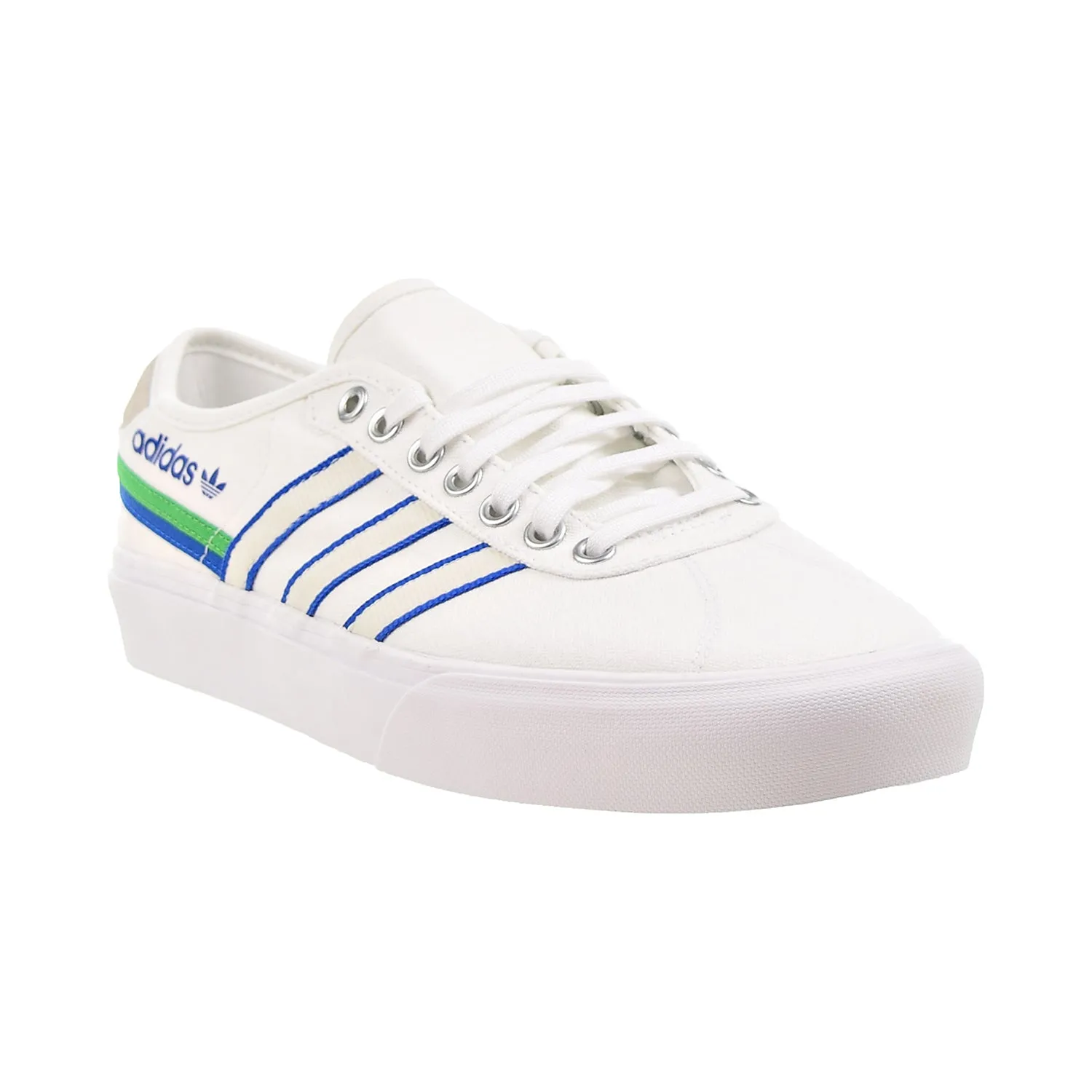 Adidas Originals Delpala Men's Shoes Footwear White-Vivid Green-Footwear White