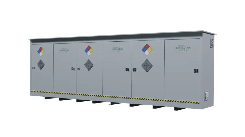 Advanced Extraction Labs Chemical Solvent Storage Containers Indoor Booth Extraction Booth
