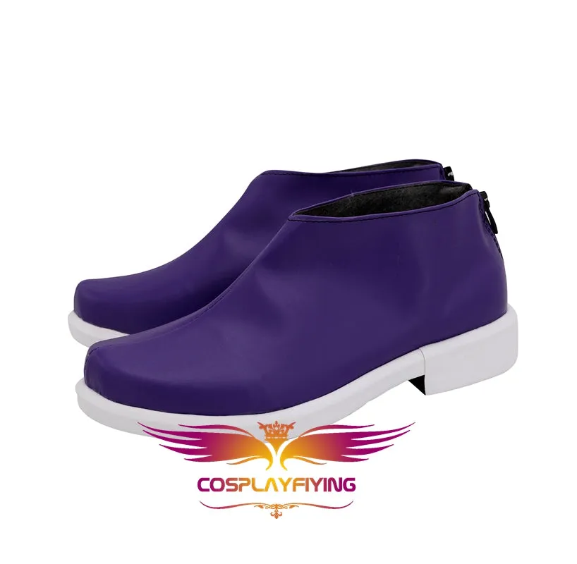 Anime Mysterious JOKER Joker Purple Cosplay Shoes Boots Custom Made for Adult Men and Women Halloween Carnival