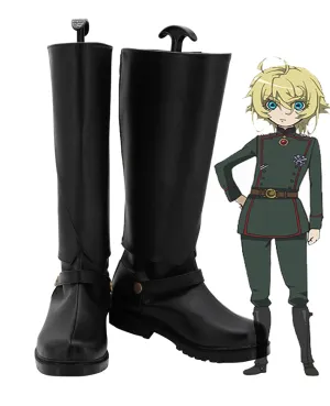 Anime Youjo Senki Saga of Tanya the Evil Tanya Von Degurechaff Cosplay Shoes Boots Custom Made for Adult Men and Women Halloween Carnival