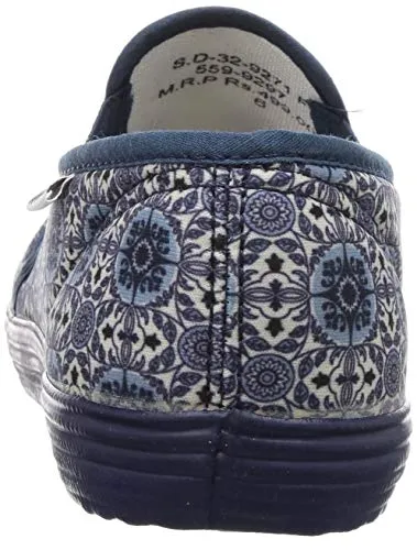 BATA Women Printed Fitness Blue Sneakers6 Kids UK (5599297)