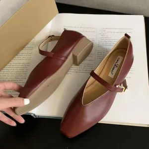 binfenxie  -  2024 Spring Beige New Women Flat Shoes Fashion Round Toe Shallow Ladies Casual Slip On Mary Jane Shoes Soft Sole Ballerinas
