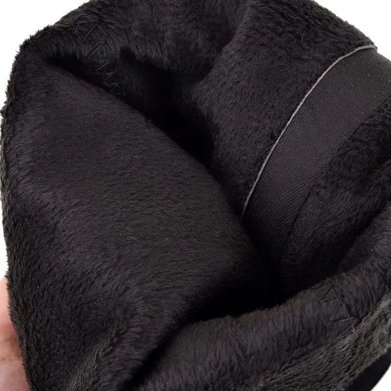 Black Suede High Heel Fine Heel Plush Frosted High Boots