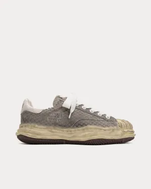 Blakey Original Sole Distressed Leather Grey Low Top Sneakers