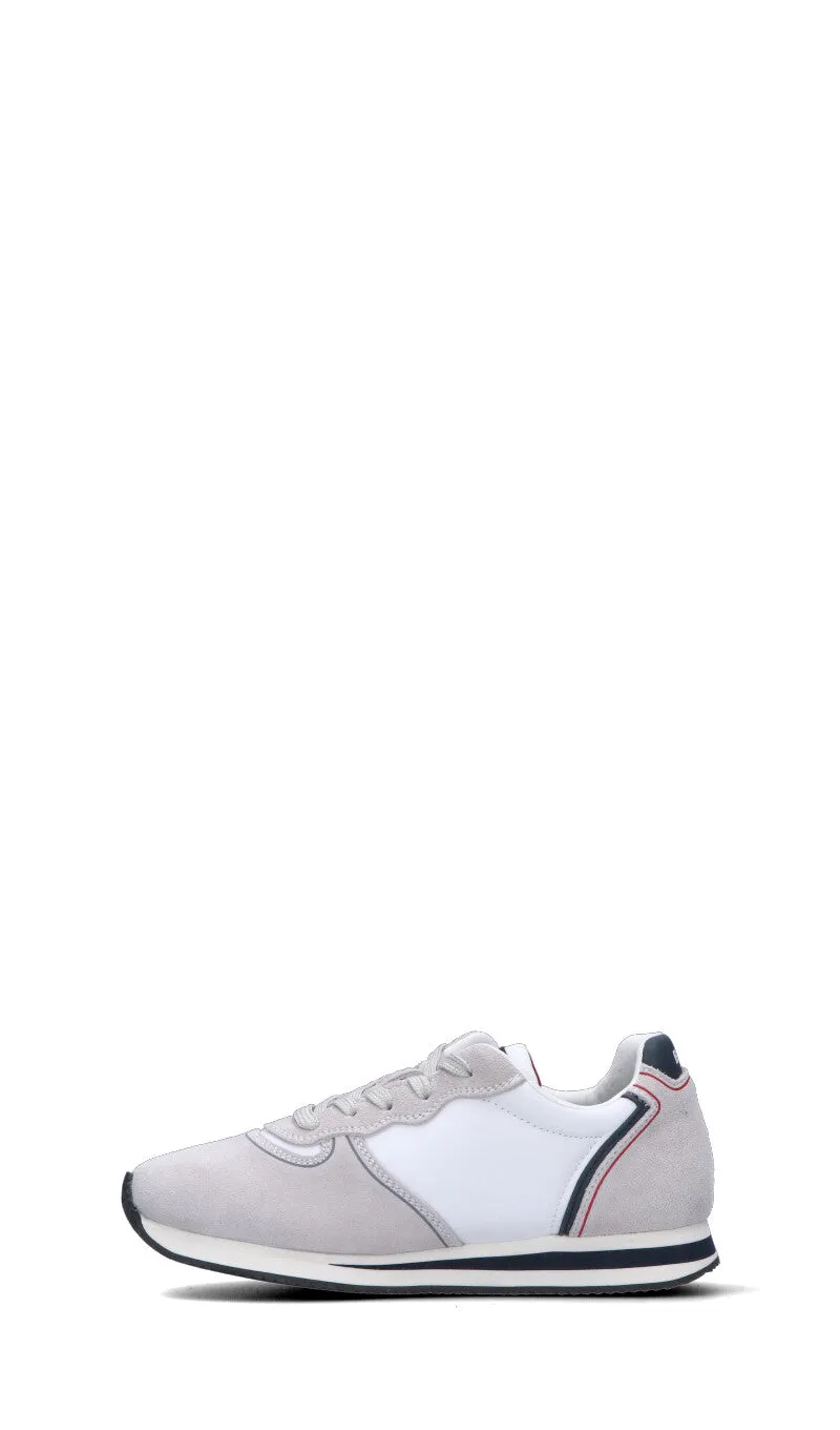 BLAUER Sneaker ragazzo/a bianca/blu in suede