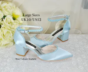 Block Heel with Pearls