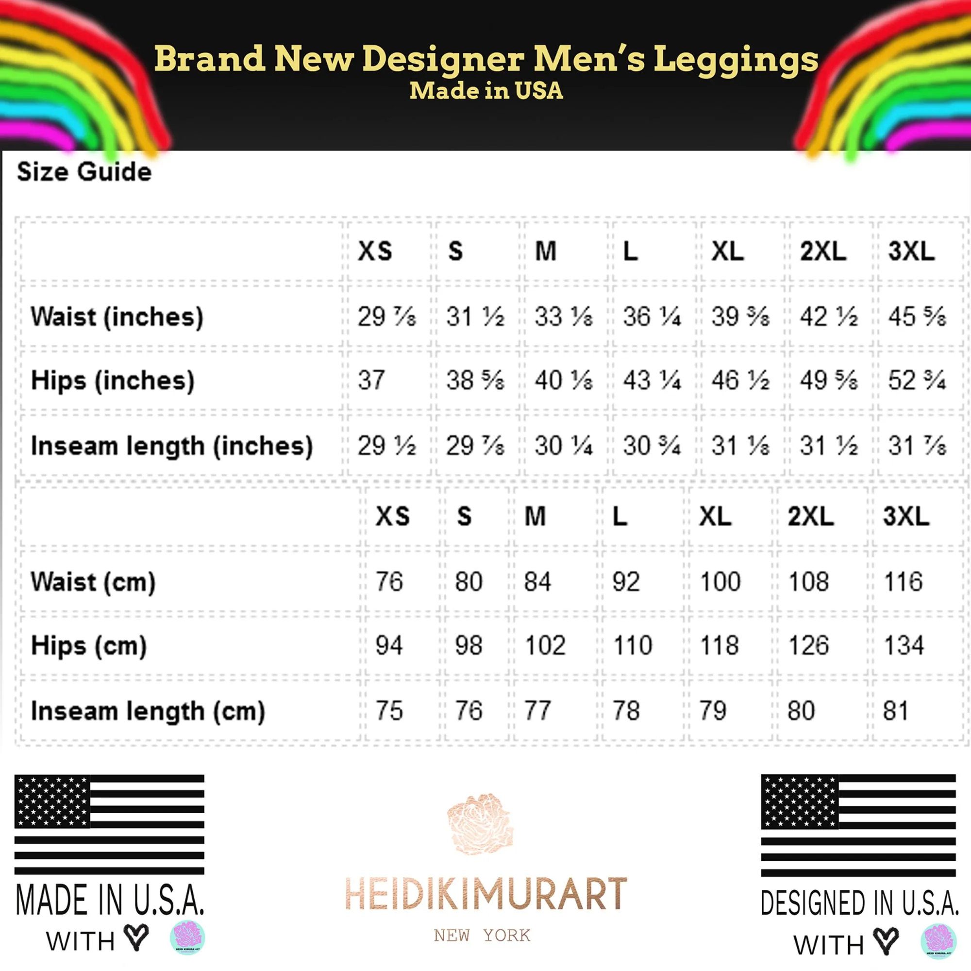 Blue Color Block Men's Leggings, Duo Color Premium Compression Tights Meggings-Made in USA/ EU