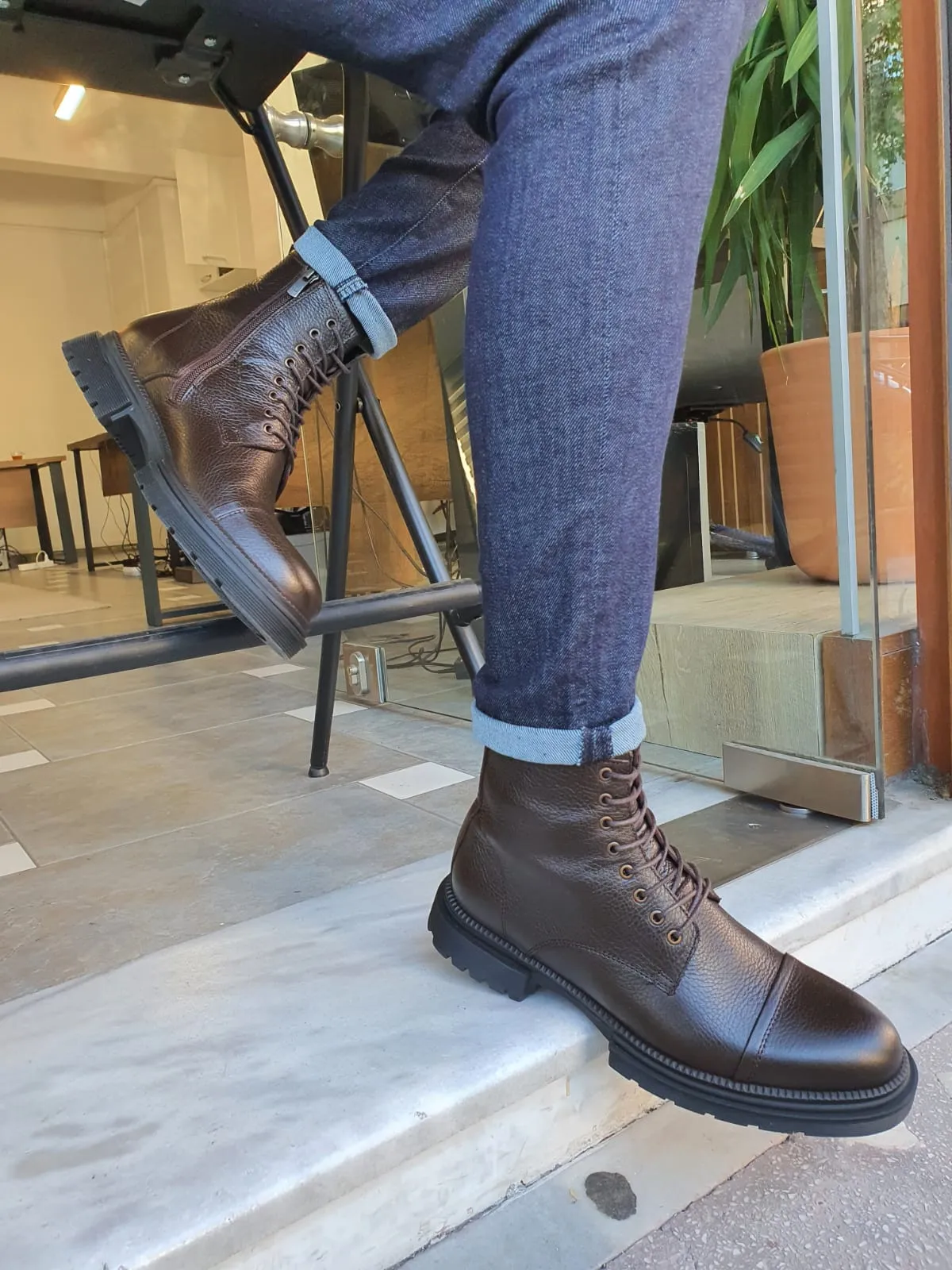Brugg Brown Leather Boots