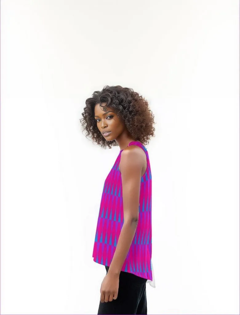 Candy Checkered Womens Loose Tank Top