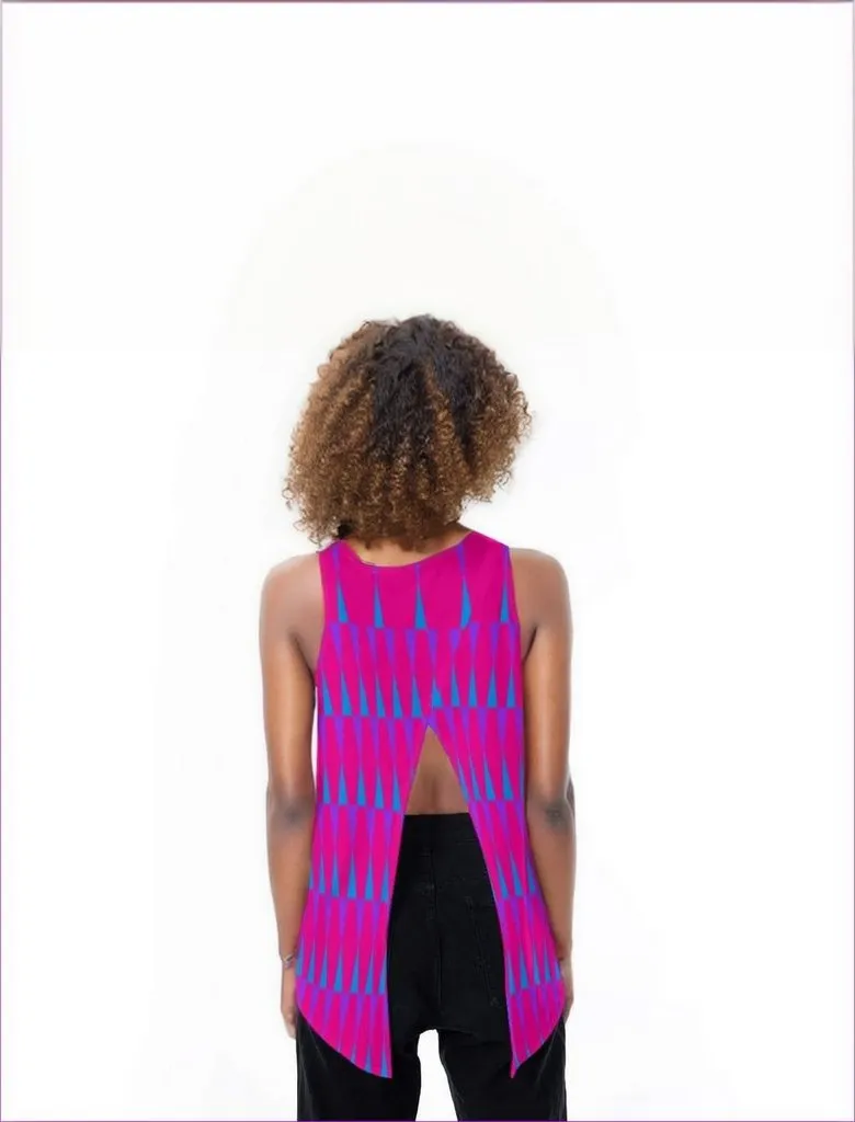 Candy Checkered Womens Loose Tank Top