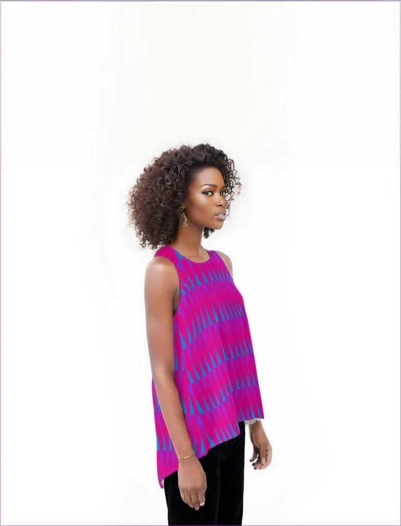 Candy Checkered Womens Loose Tank Top