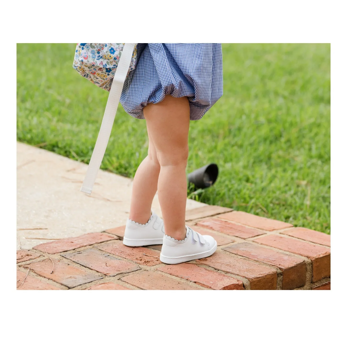 Caroline Scalloped Sneaker - White