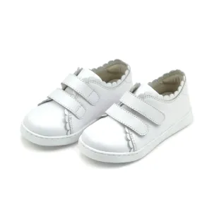 Caroline Scalloped Sneaker - White