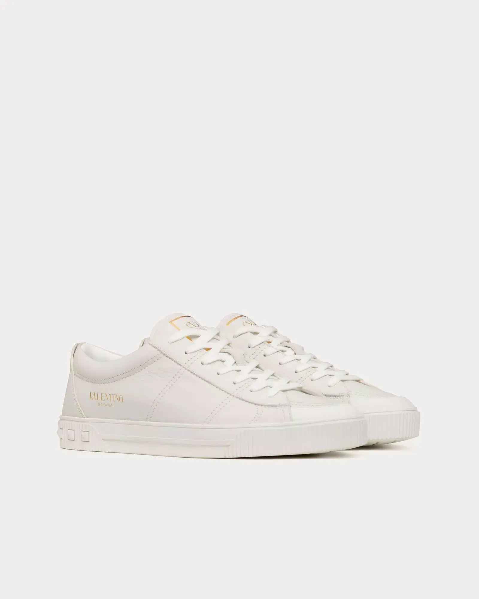 Cityplanet Calfskin White Low Top Sneakers