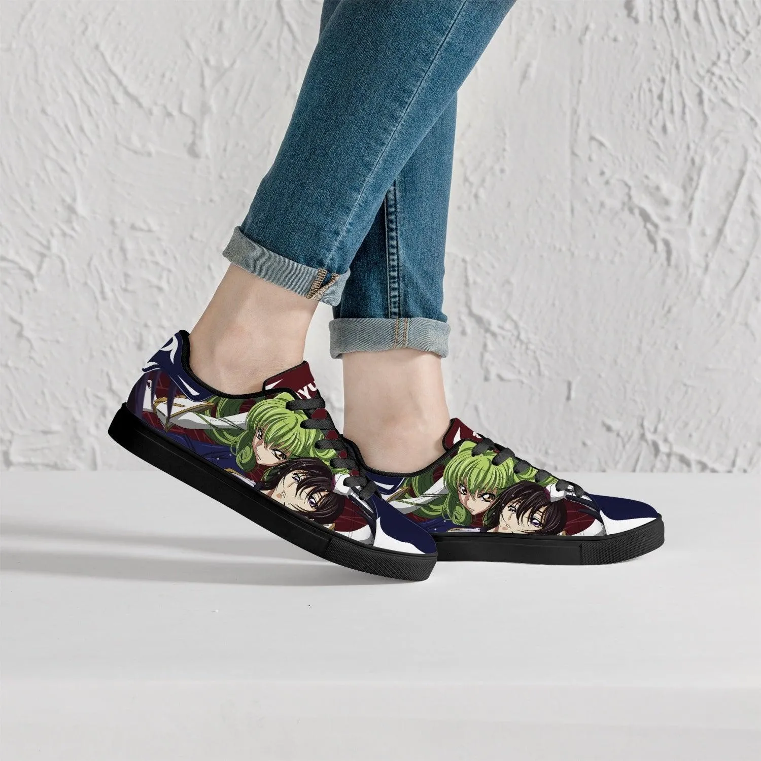 Code Geass Lelouch vi Britannia & C.C Skate Anime Shoes