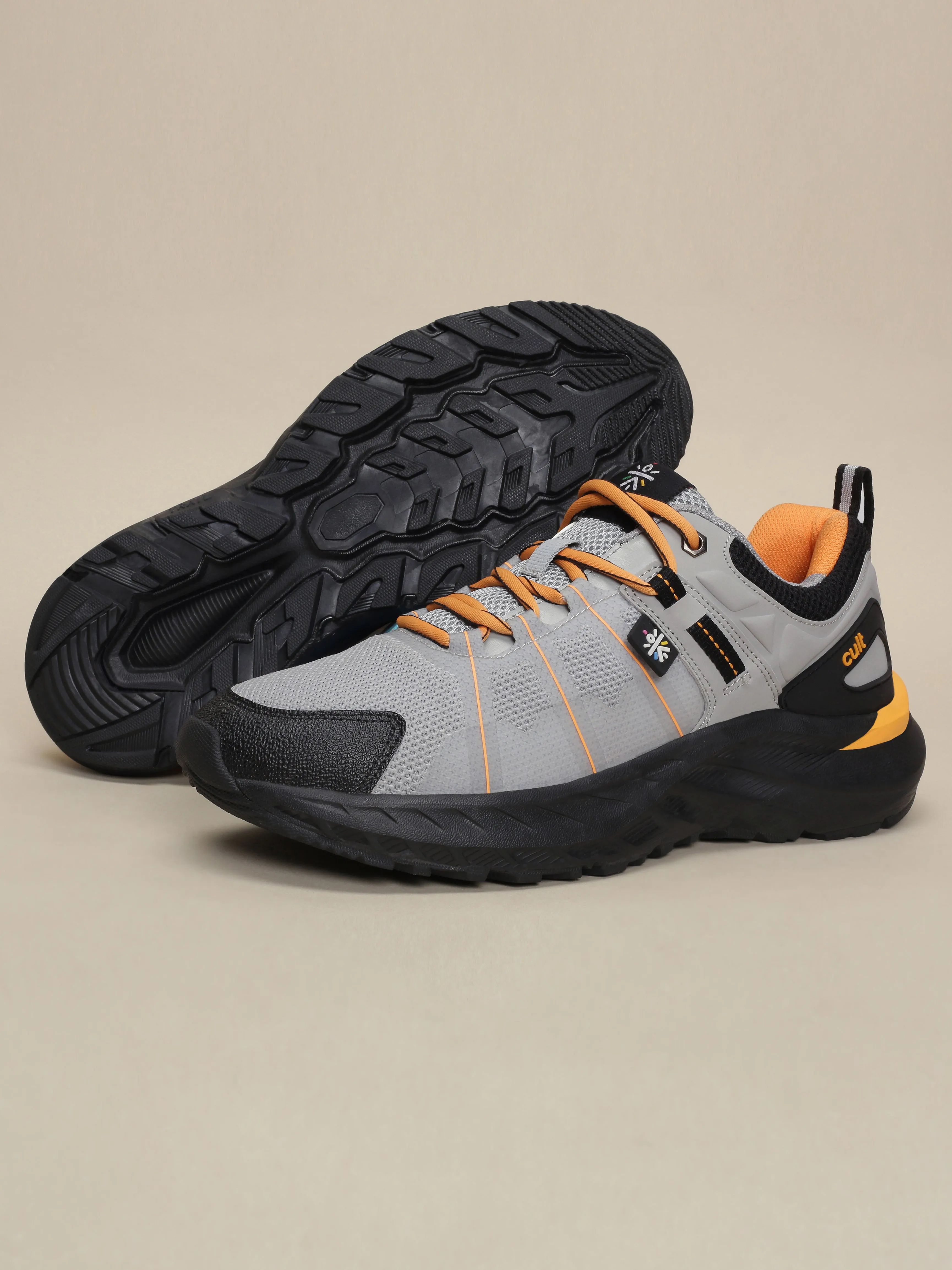 Cult Men's TurboTrail Outdoor Shoes - L.Grey/Black