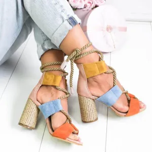 Cutout Strap High Heel  Peep Toe Sandals