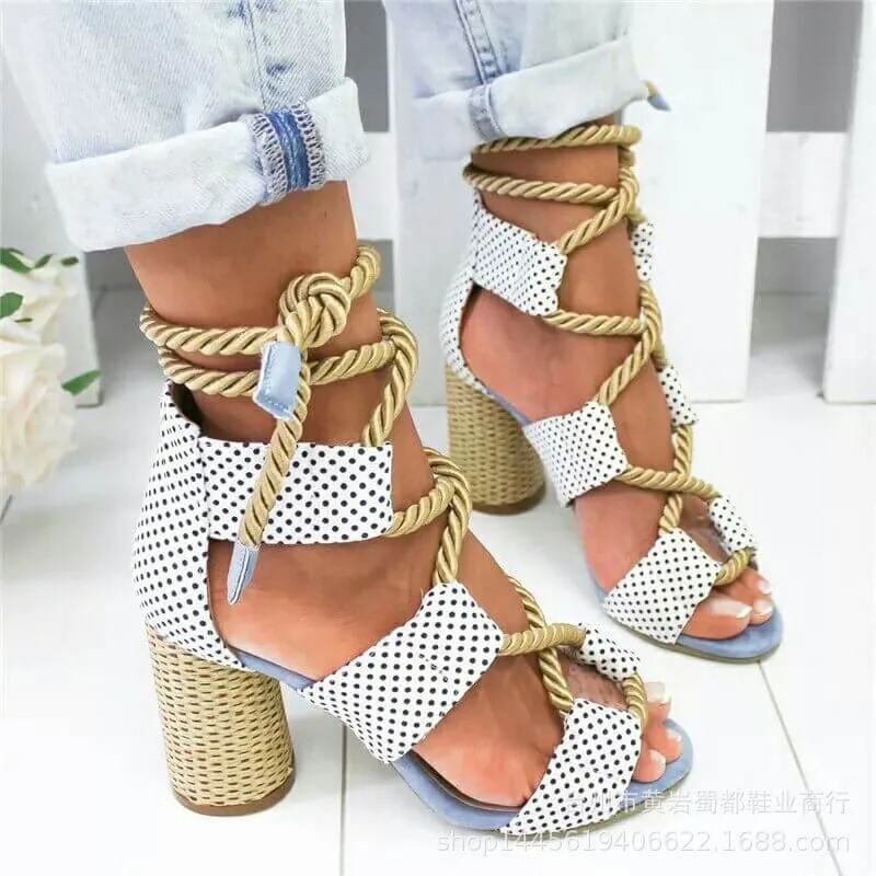 Cutout Strap High Heel  Peep Toe Sandals