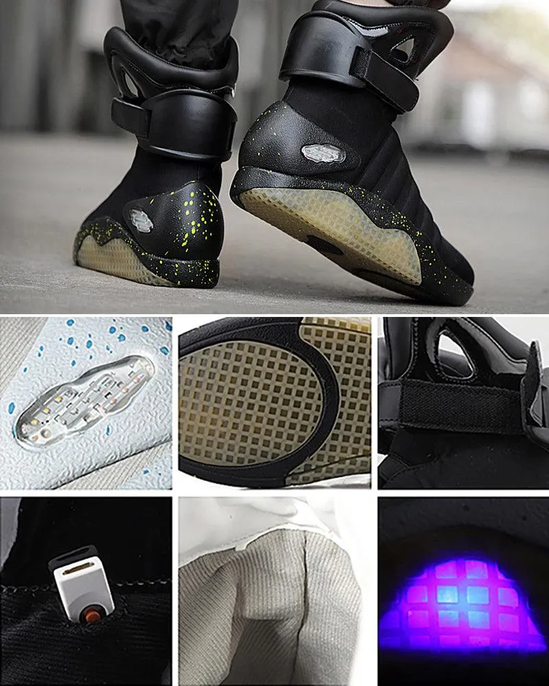 Cyberpunk Streetwear LED High Tech Shoes