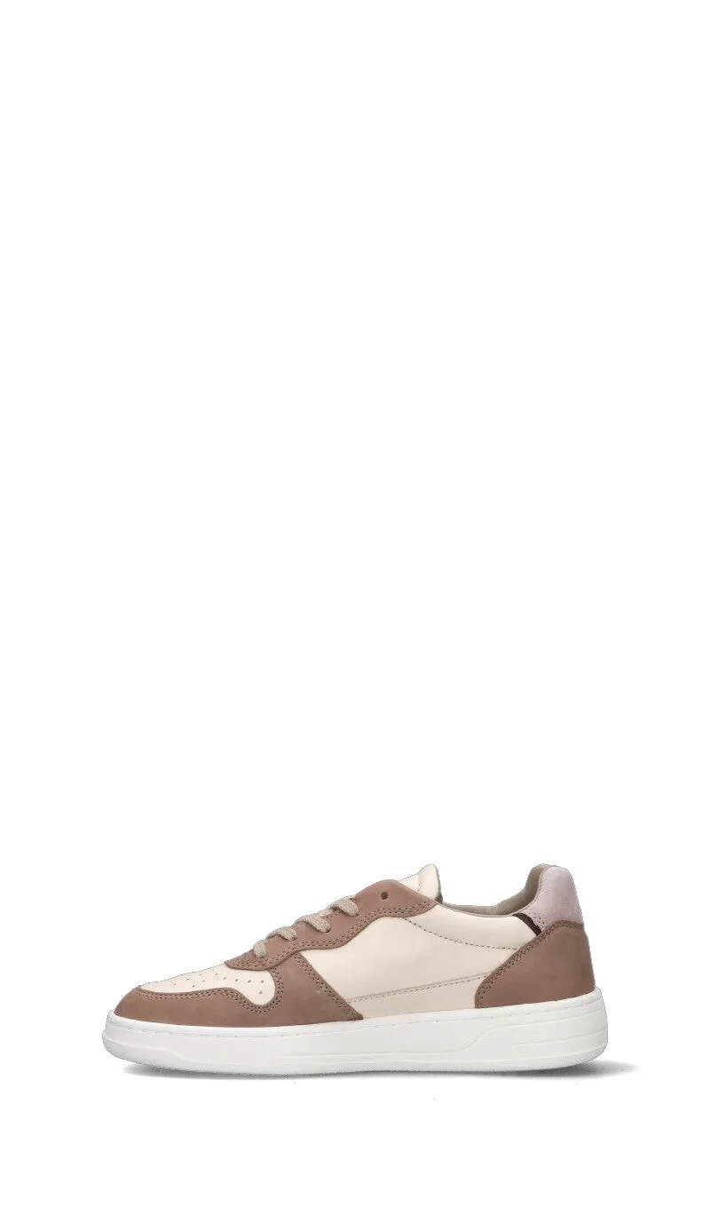 D.A.T.E. Sneaker donna bianca/panna in pelle