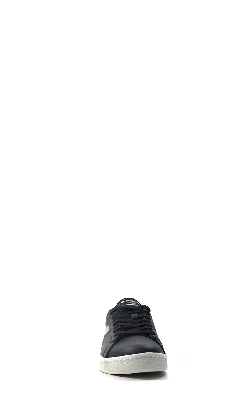 DIADORA Sneaker donna nera/argento in pelle