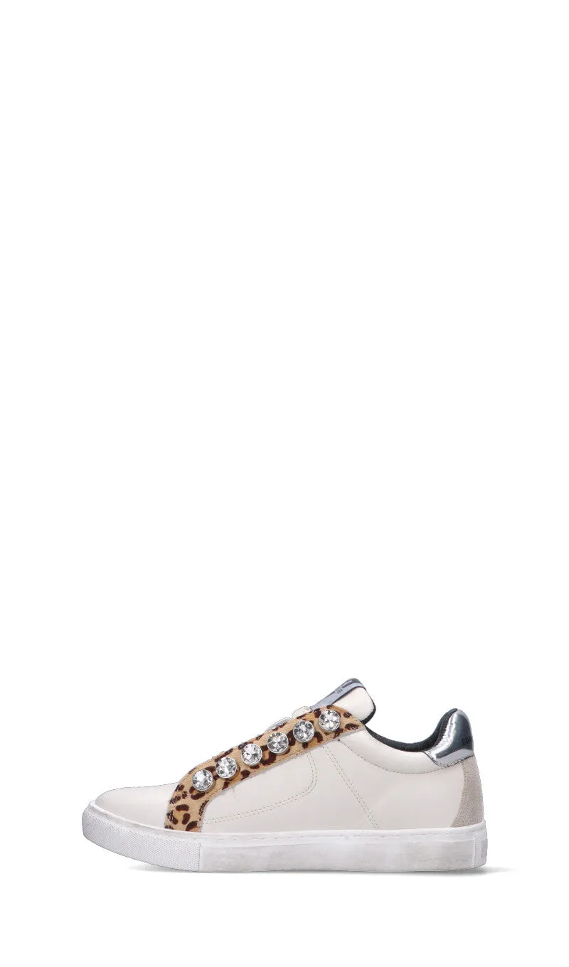 EMANUELLE VEE Sneaker donna bianca in pelle