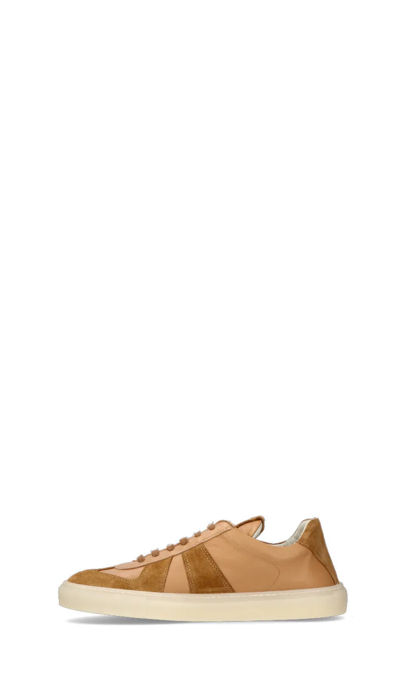 ERNESTO DOLANI Sneaker uomo beige in pelle