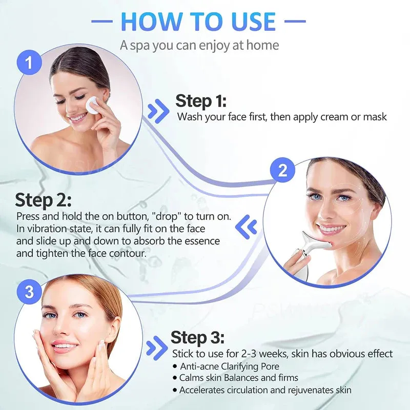 Facial Massager & Neck Beauty Device for Skin Lifting and Tightening