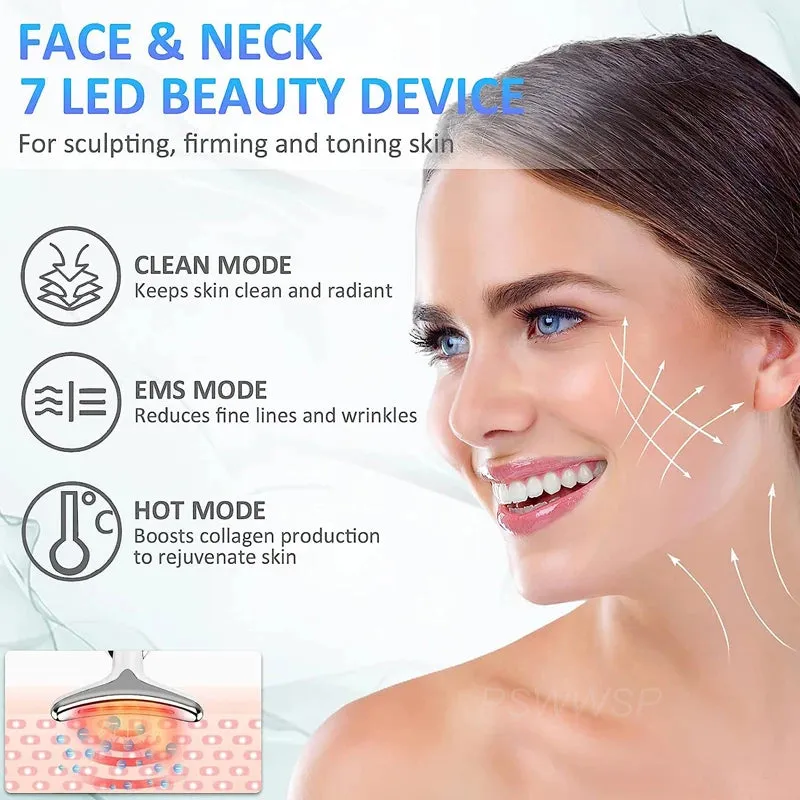 Facial Massager & Neck Beauty Device for Skin Lifting and Tightening