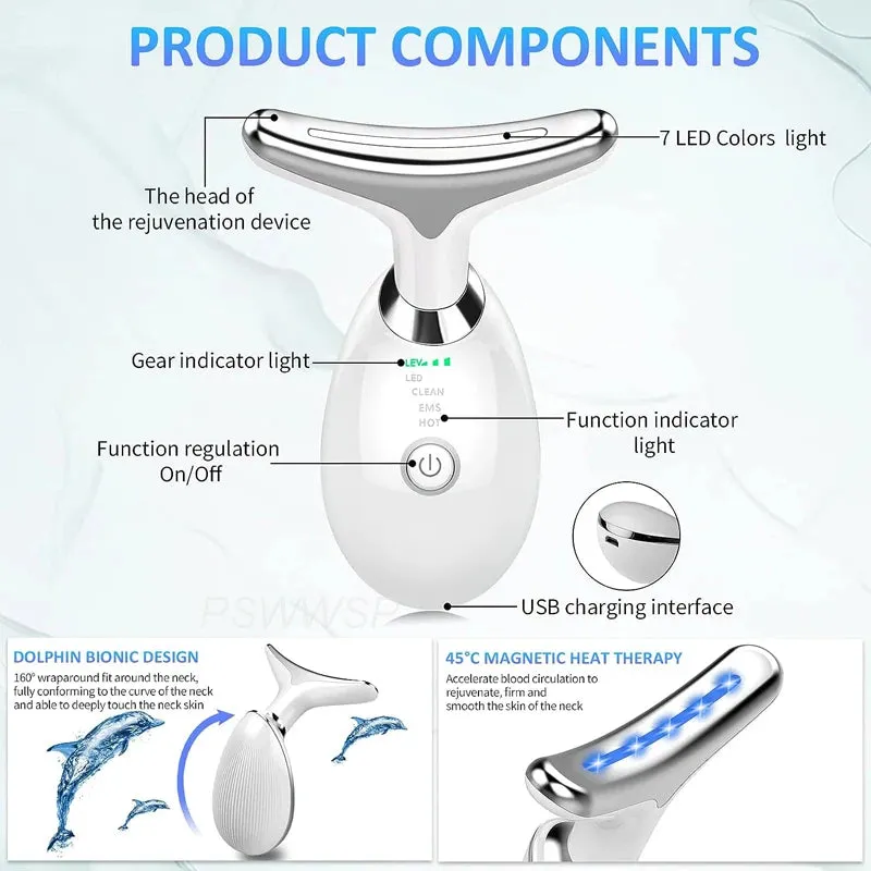 Facial Massager & Neck Beauty Device for Skin Lifting and Tightening