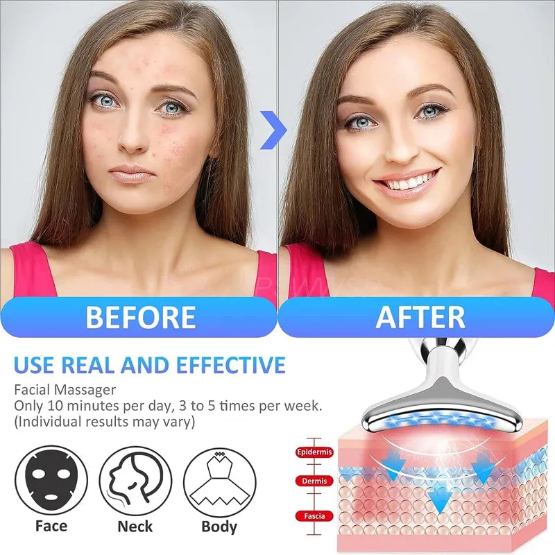 Facial Massager & Neck Beauty Device for Skin Lifting and Tightening