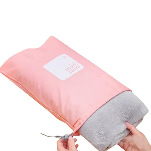 FakeFace Set of 4pcs Waterproof Travel Drawstring Bag Shoes Laundry Underwear Makeup Storage