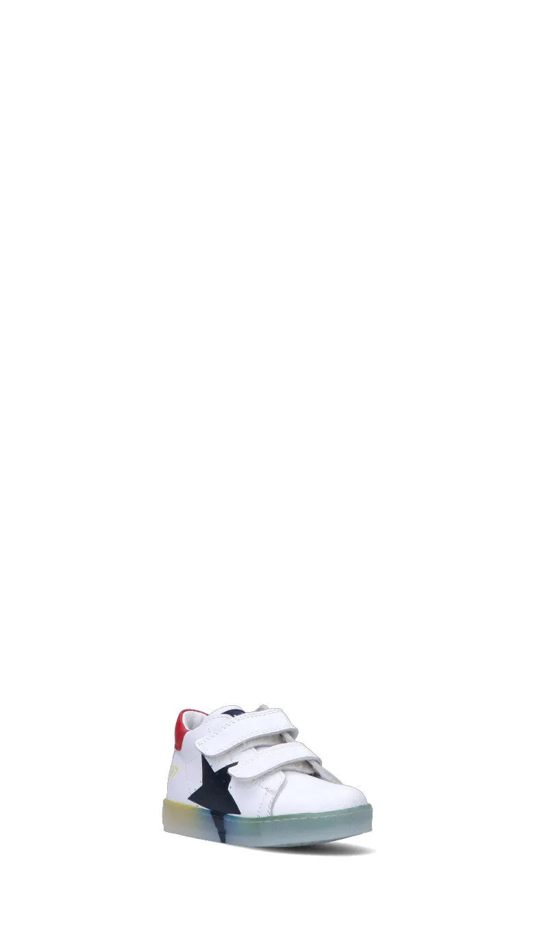 FALCOTTO Sneaker bambino bianca/blu in pelle