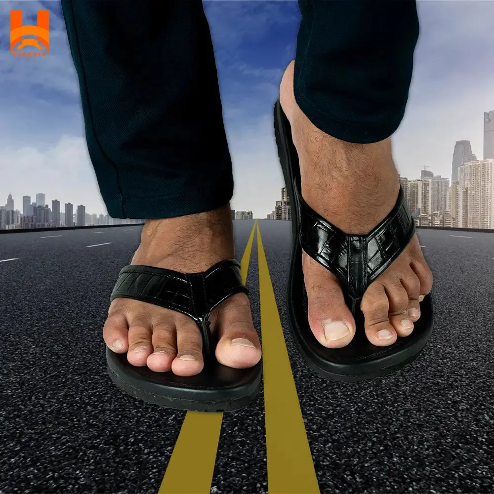 Genuine Leather Casual Flats Sandal for Original Leather Men's Shoes