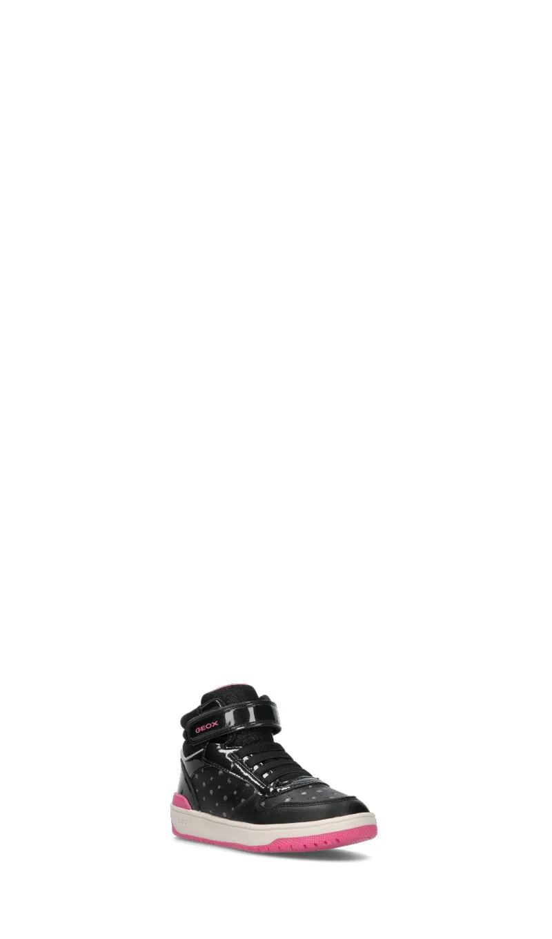 GEOX Sneaker bimba nera/rosa