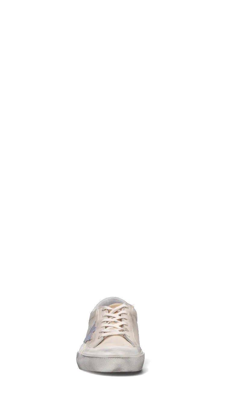 GOLDEN GOOSE SUPER-STAR PENSTAR MULTIFOXING Sneaker donna panna/argento in pelle