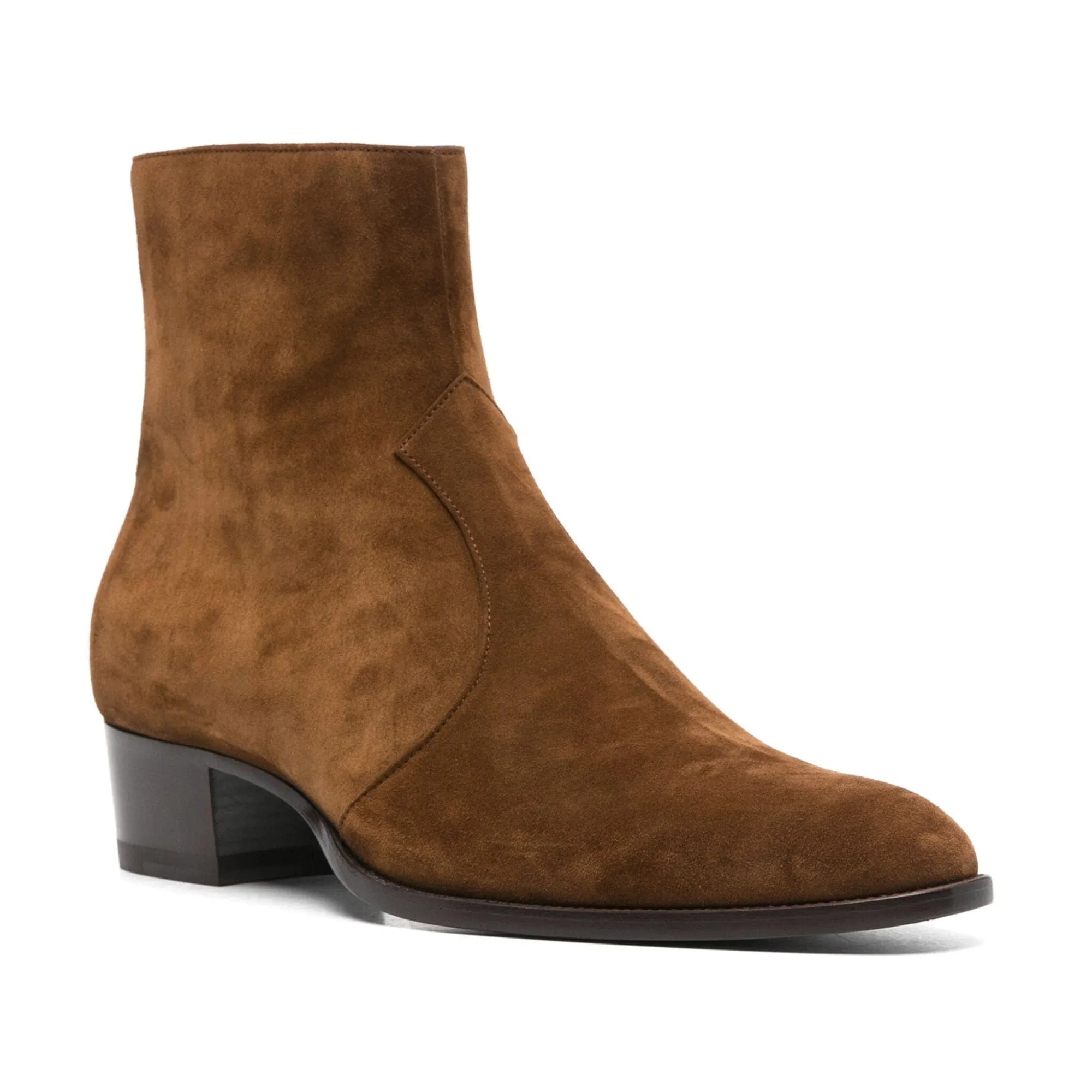Handmade Custom Brown Suede Leather Boots
