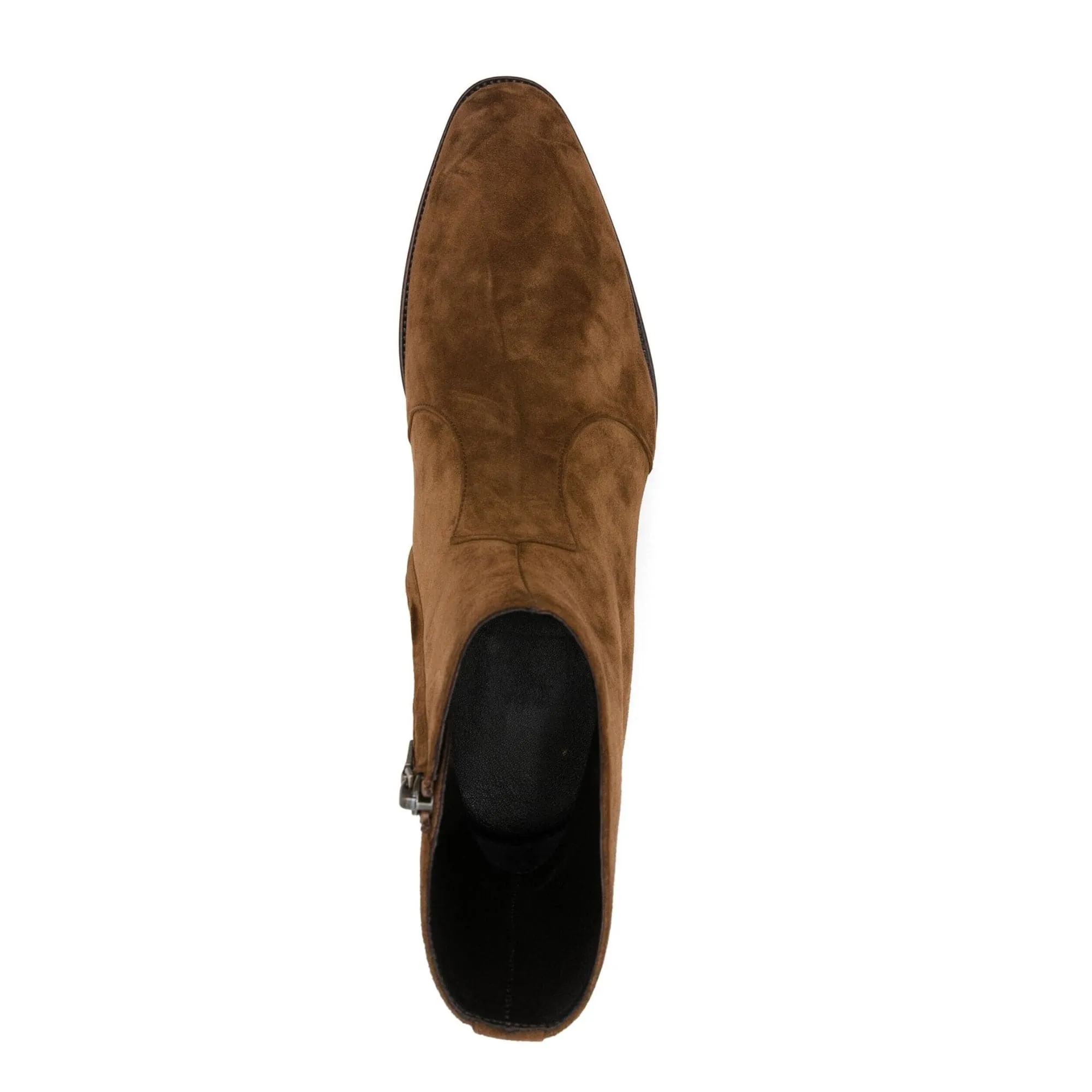 Handmade Custom Brown Suede Leather Boots