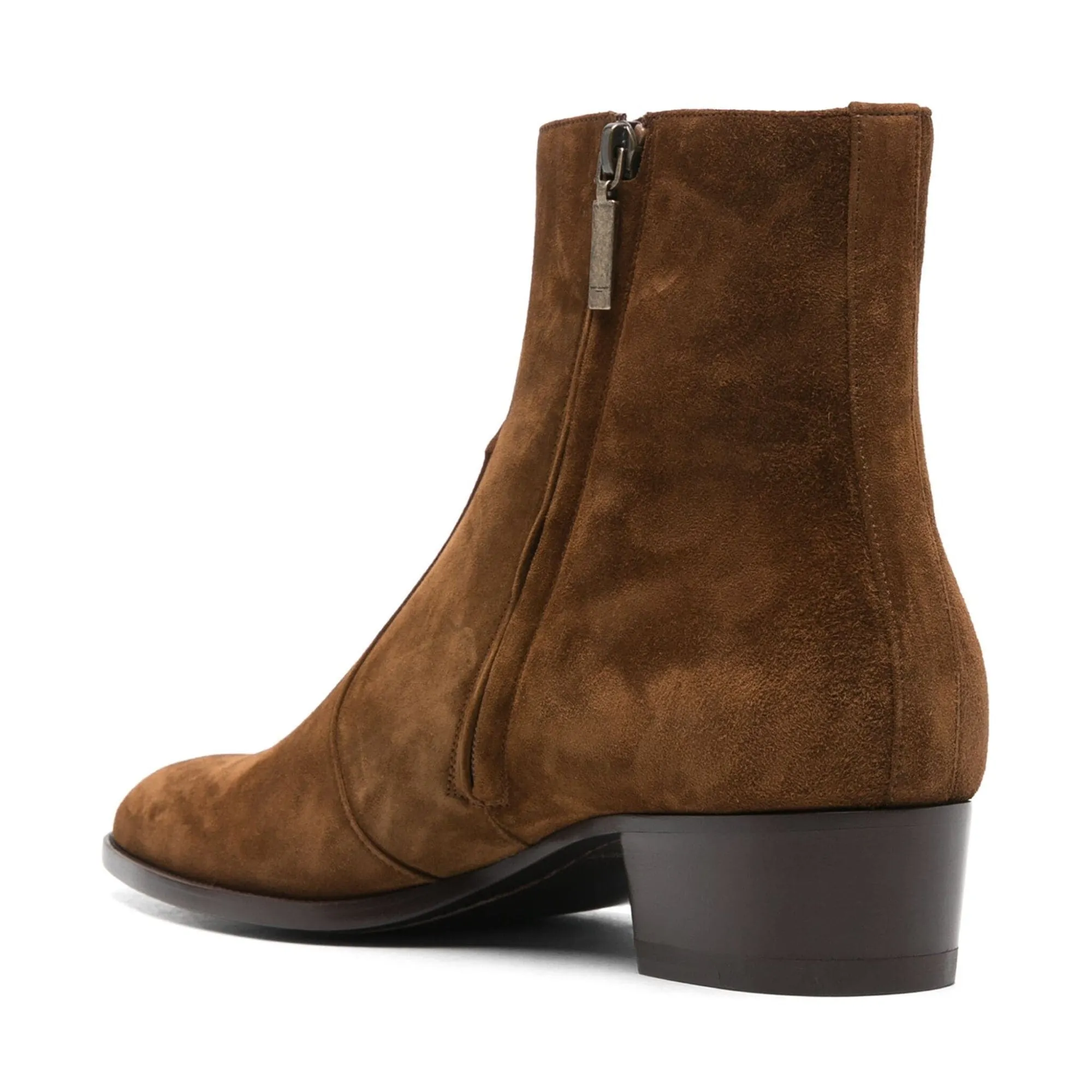 Handmade Custom Brown Suede Leather Boots