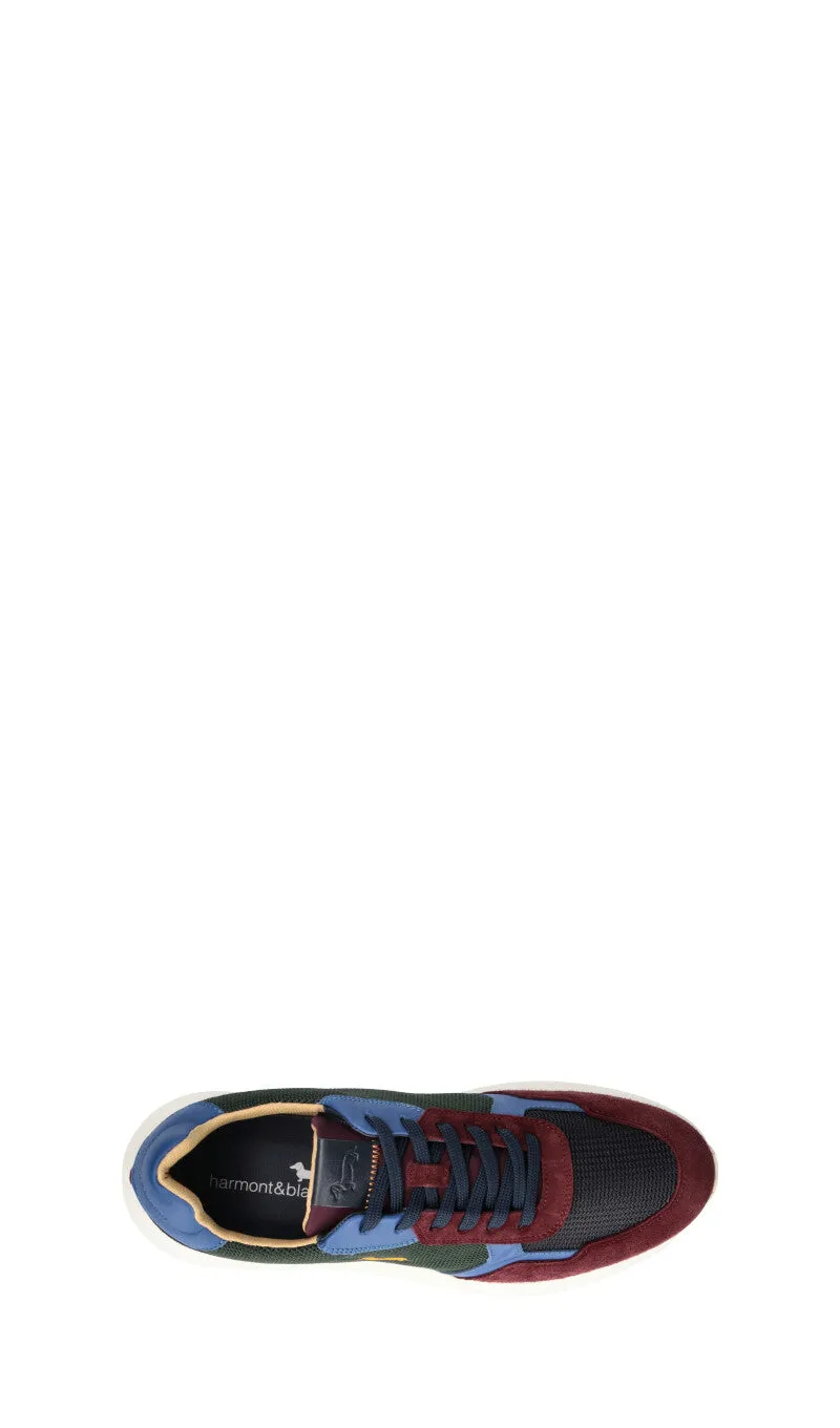 HARMONT&BLAINE Sneaker uomo bordeaux/verde/blu