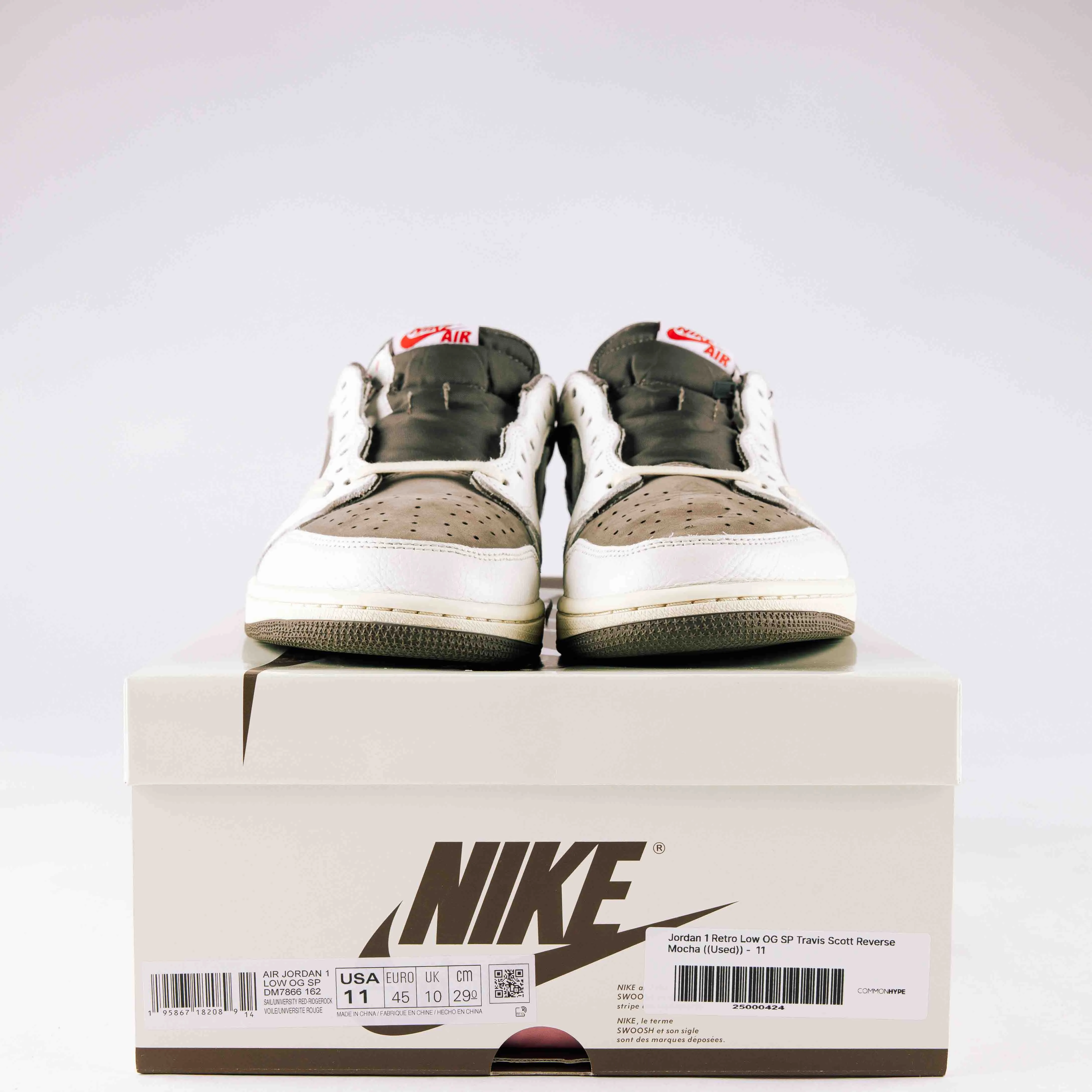 Jordan 1 Retro Low OG SP Travis Scott Reverse Mocha - Used - 0122