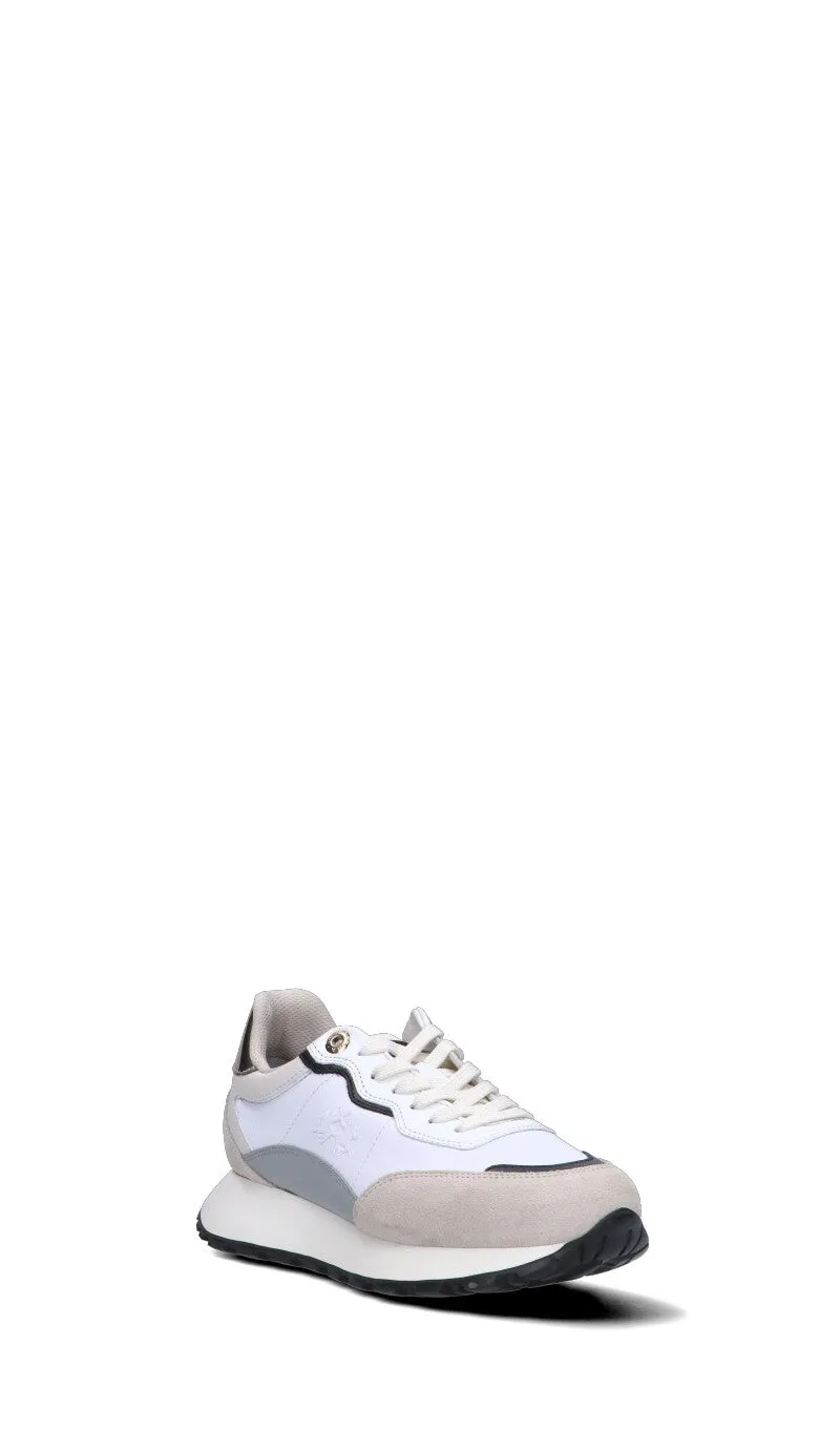 LA MARTINA Sneaker donna bianca in suede