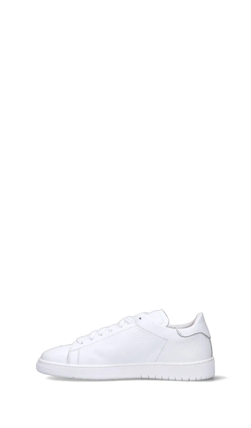 LORENZO TERRA Sneaker uomo bianca/verde in pelle