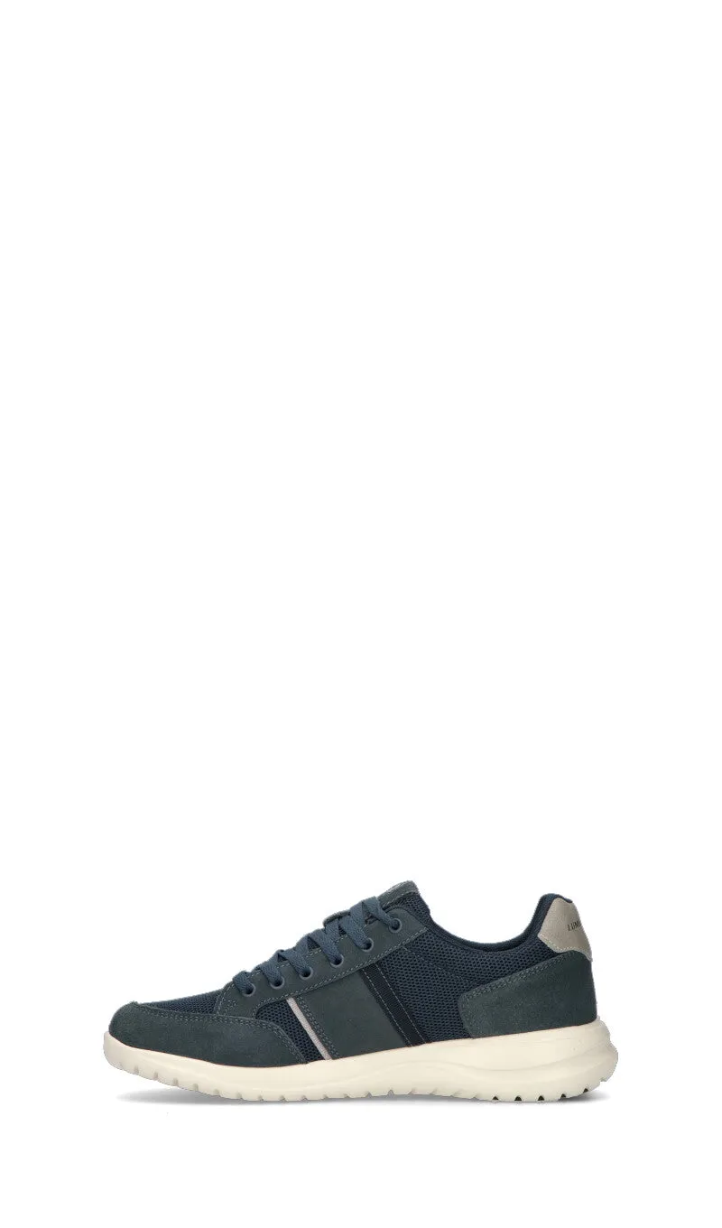 LUMBERJACK Sneaker uomo blu in suede