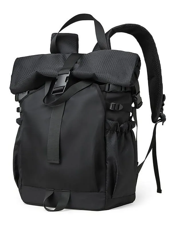Men's Waterproof Roll-Top Backpack - 16-Inch Laptop Bag